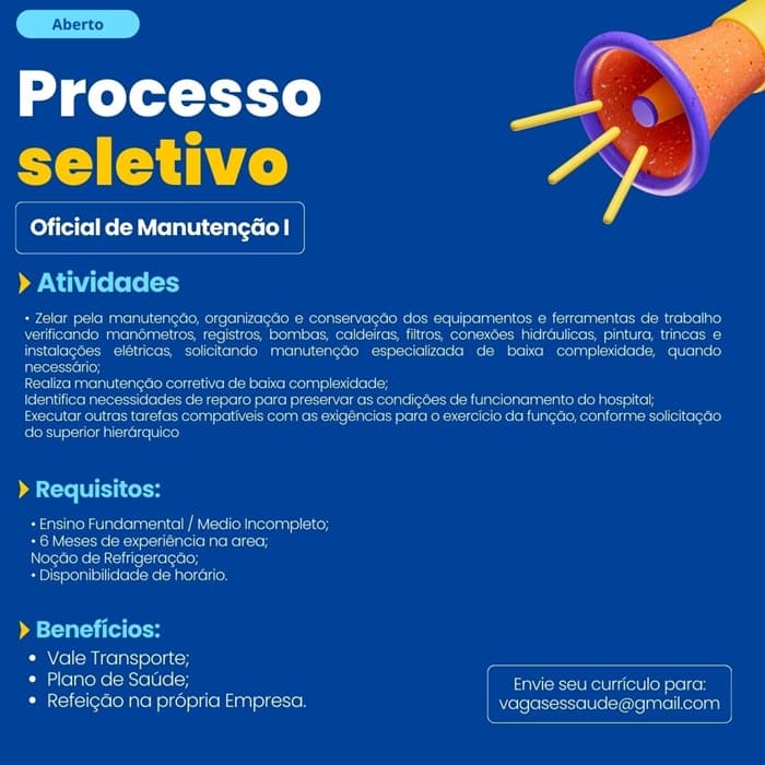 OFICIAL DE MANUTENÇÃO I