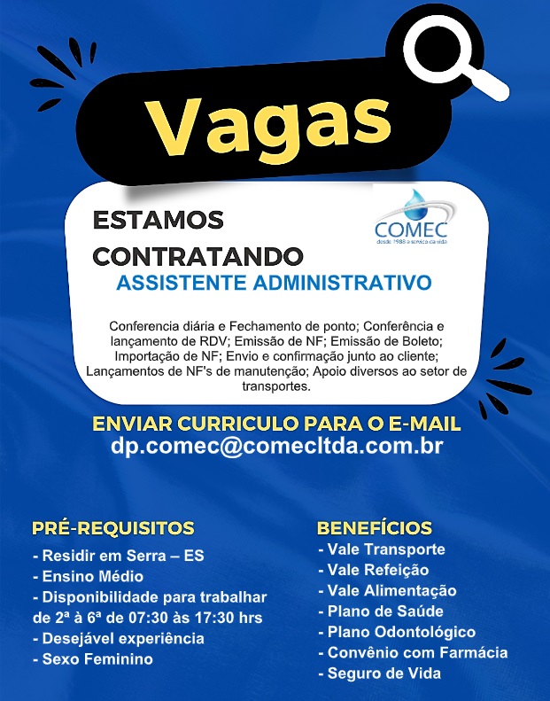 COMEC CONTRATA AUXILIAR ADMINISTRATIVO