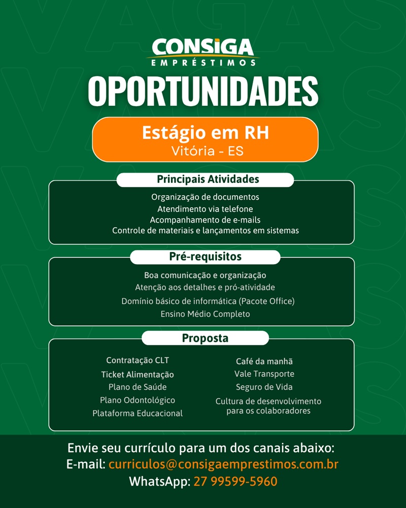 ESTAGIÁRIO DE RH