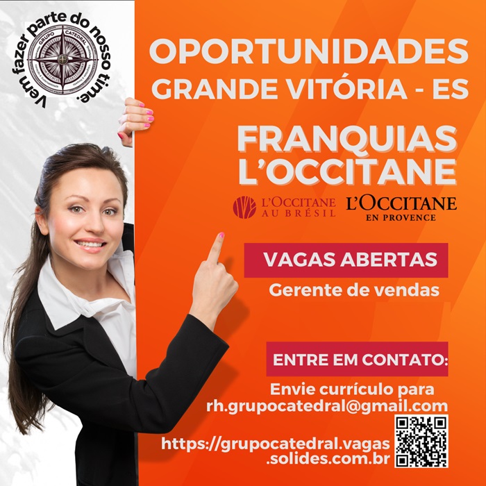 Gerente de Loja - L'Occitane en Provence - Vitória, ES