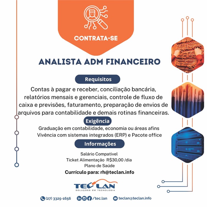 ANALISTA ADMINISTRATIVO FINANCEIRO