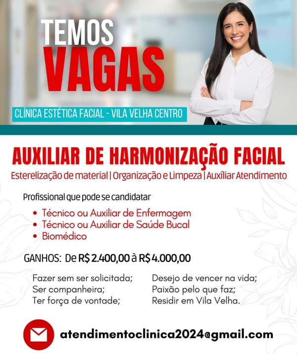 AUXILIAR DE HARMONIZAÇÃO FACIAL