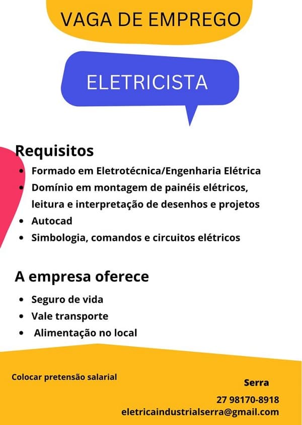 TÉCNICO ORÇAMENTISTA / ELÉTRICA