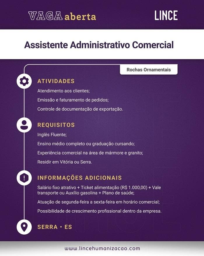 ASSISTENTE ADMINISTRATIVO COMERCIAL