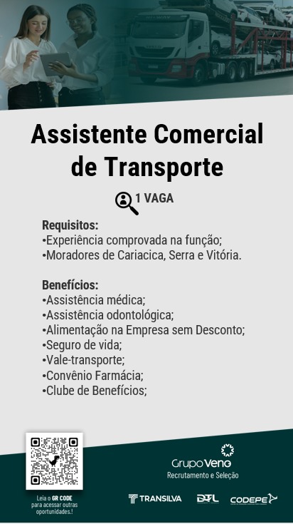 ASSISTENTE COMERCIAL DE TRANSPORTE