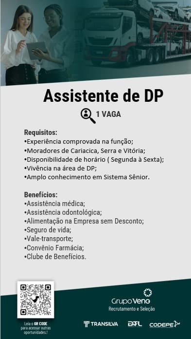 ASSISTENTE DE DEPARTAMENTO PESSOAL