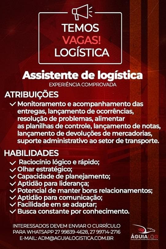 ASSISTENTE DE LOGISTICA