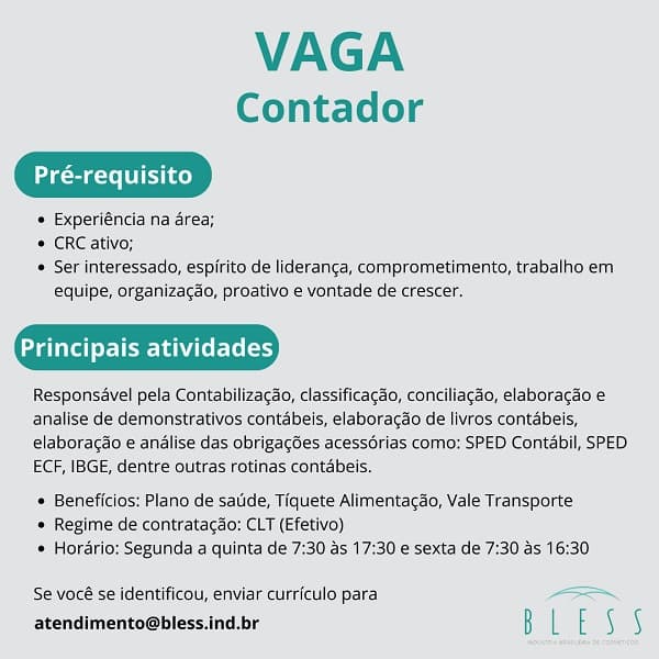 VAGA DE CONTADOR