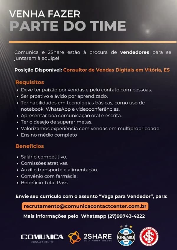 CONSULTOR DE VENDAS DIGITAIS