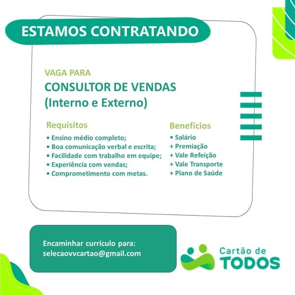 CONSULTOR DE VENDAS