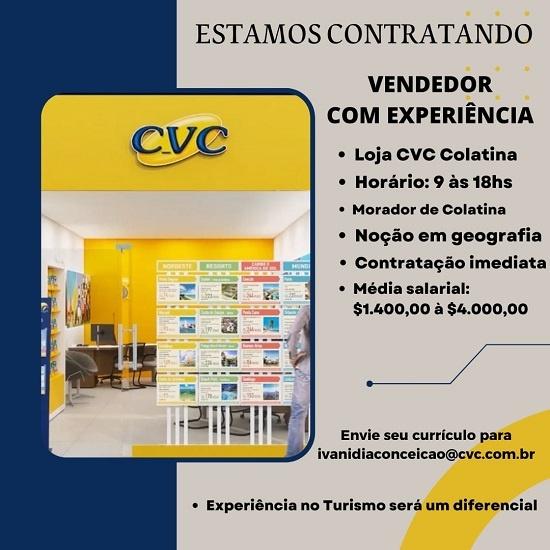 CVC contrata Vendedor (Colatina)
