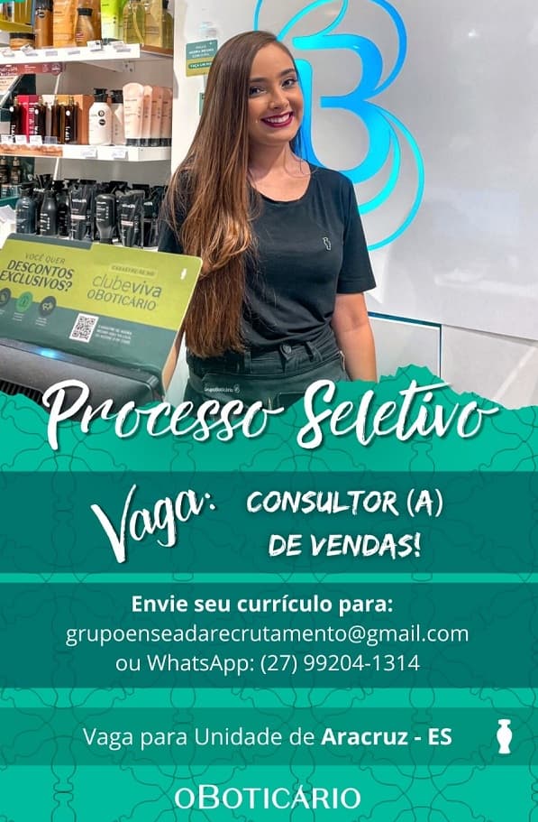 CONSULTOR DE VENDAS - ARACRUZ/ES