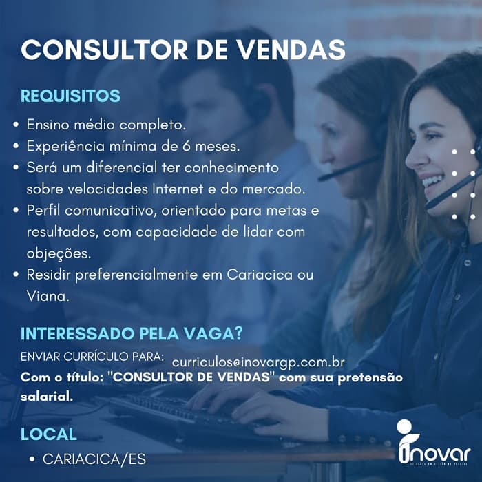 CONSULTOR DE VENDAS