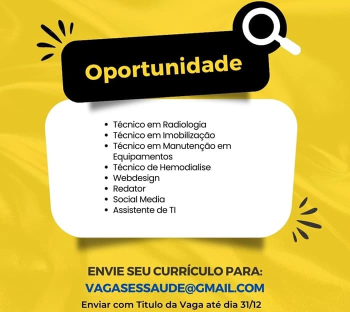 OPORTUNIDADES DE EMPREGO