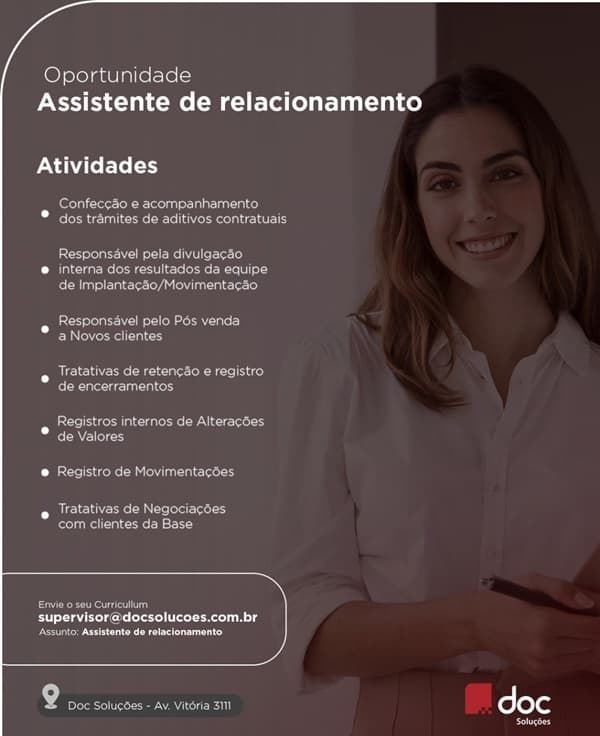 ASSISTENTE DE RELACIONAMENTO