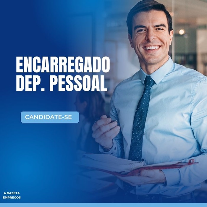 Escritório contábil contrata Encarregado dep. Pessoal