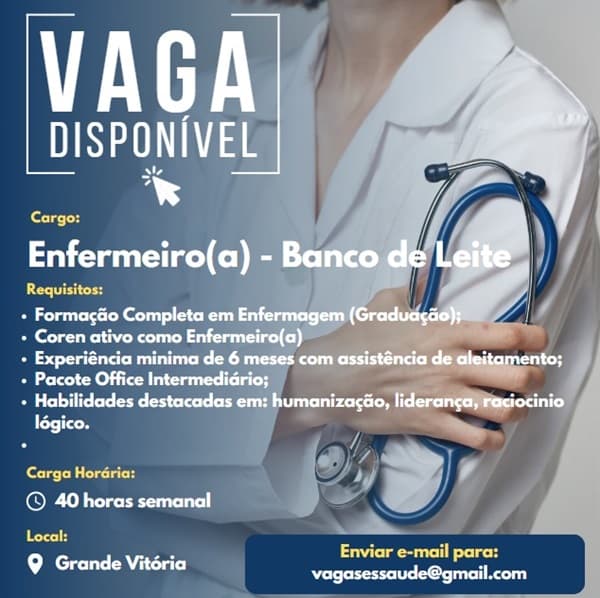 ENFERMEIRO(A) - BANCO DE LEITE