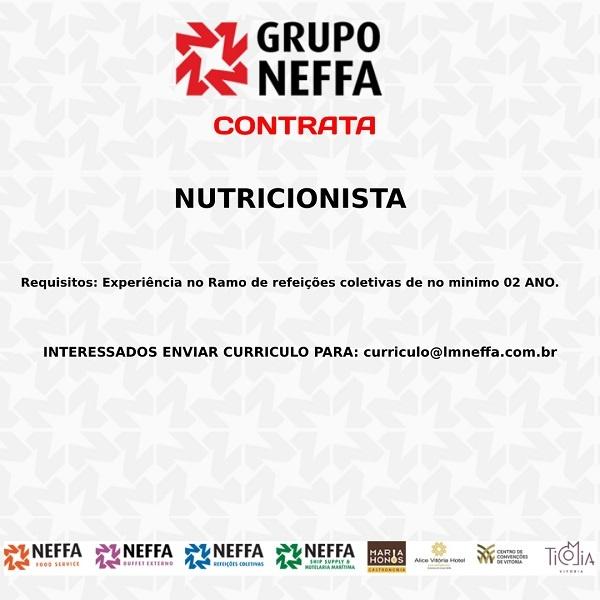 Grupo Neffa contrata Nutricionista