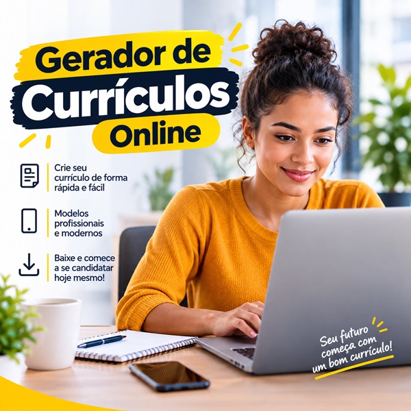 GERADOR DE CURRÍCULO ONLINE E GRÁTIS.