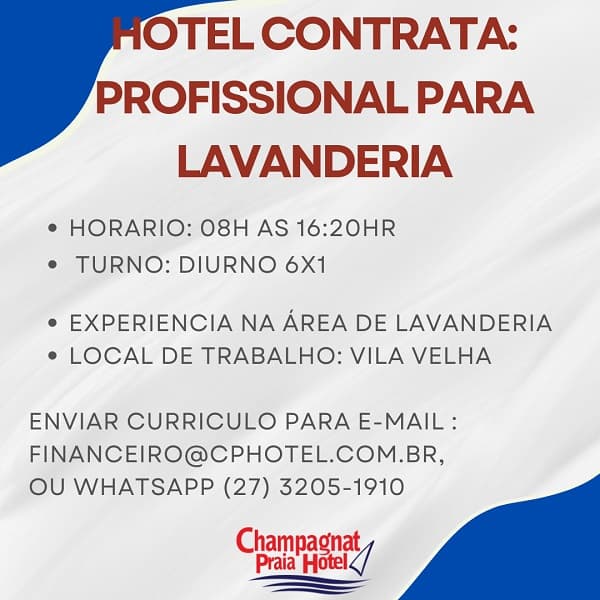 HOTEL CONTRATA AUXILIAR DE SERVIÇOS GERAIS