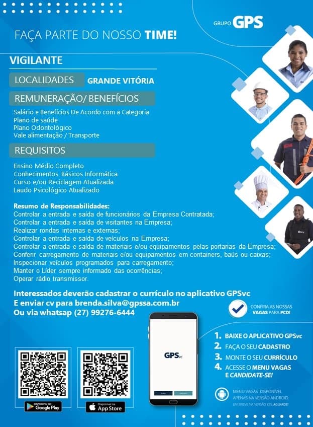 GRUPO GPS CONTRATA VIGILANTE