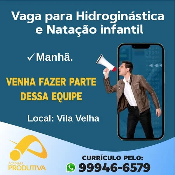 Professor de Hidroginástica e Natação e Infantil