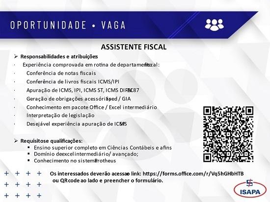 ASSISTENTE FISCAL - ISAPA