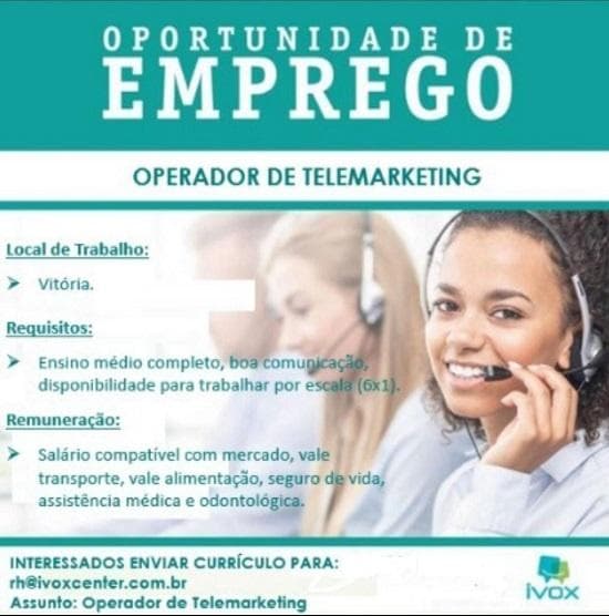 Operador de Telemarketing 