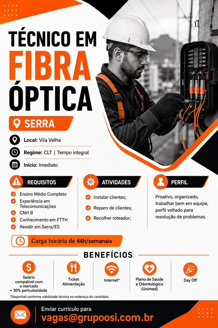TÉCNICO EM FIBRA ÓPTICA