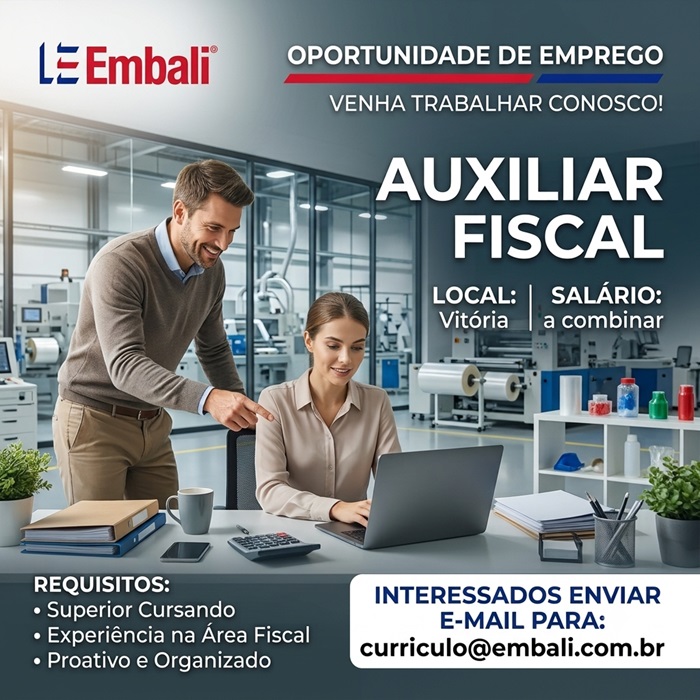  Embali contrata Auxiliar Fiscal