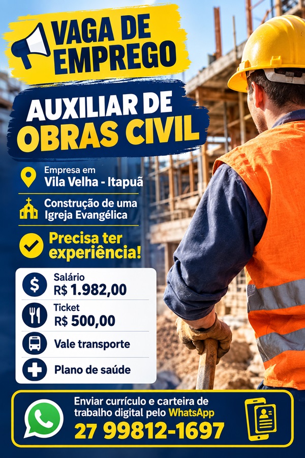 AUXILIAR DE OBRAS CIVIL
