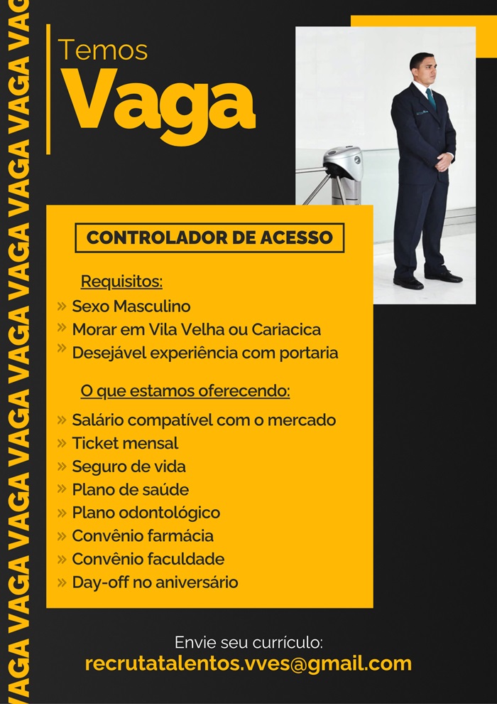 CONTROLADOR DE ACESSO | VILA VELHA