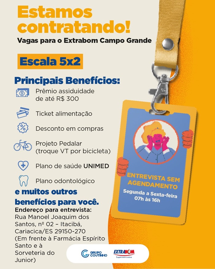 Grupo Coutinho abre vagas para a nova unidade de Campo Grande