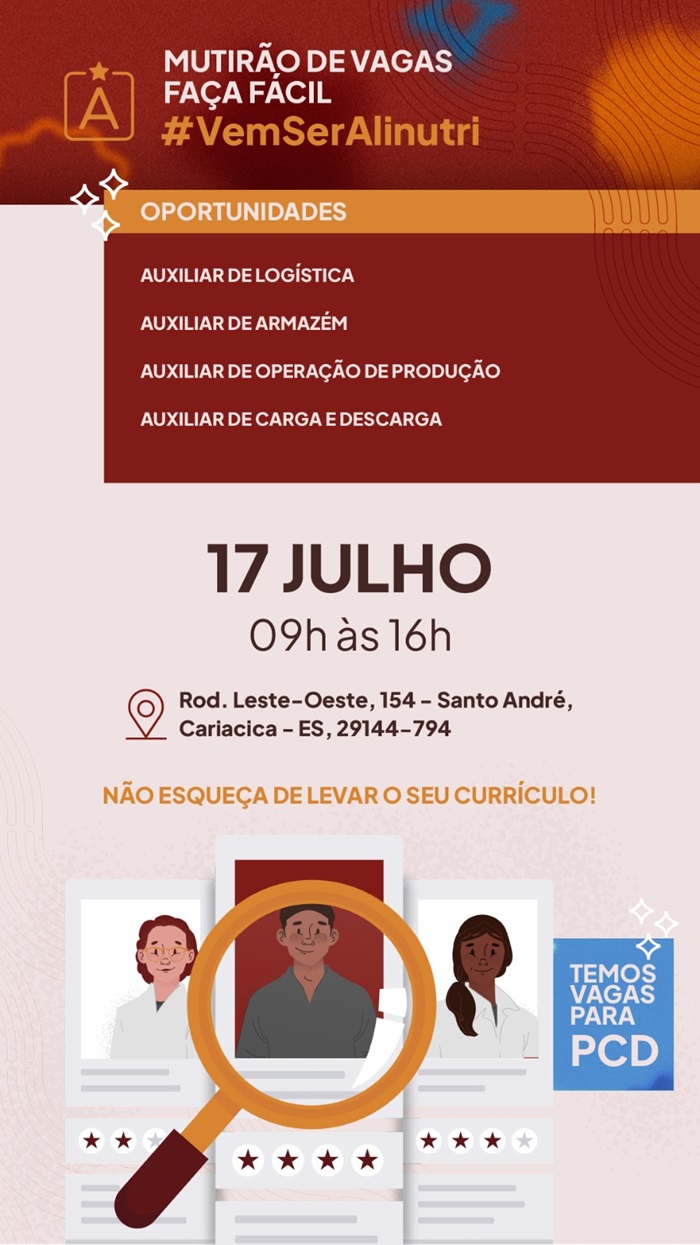 Alinutri promove grande ação de vagas no Faça Fácil de Cariacica