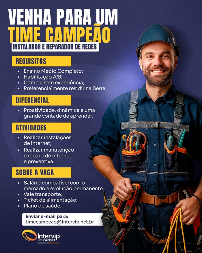 INSTALADOR E REPARADOR DE REDES