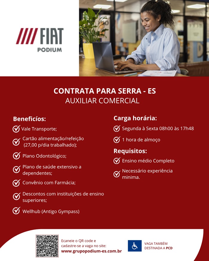 GRUPO PODIUM CONTRATA AUXILIAR COMERCIAL