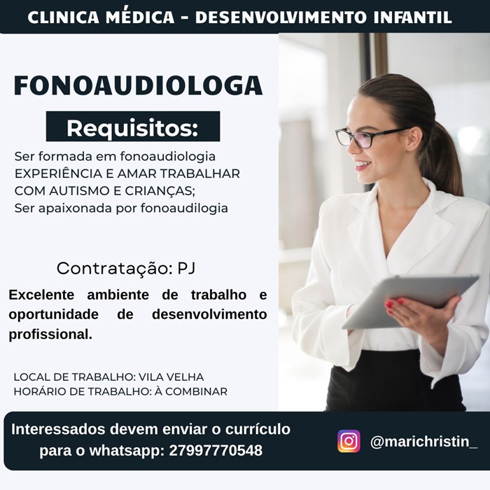 VAGA DE FONOAUDIÓLOGA