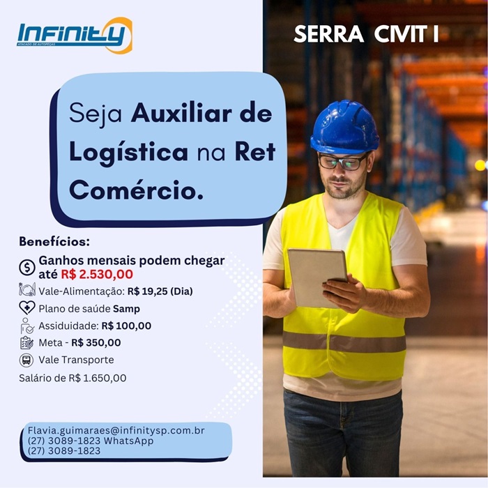 Vaga para Auxiliar de Logística