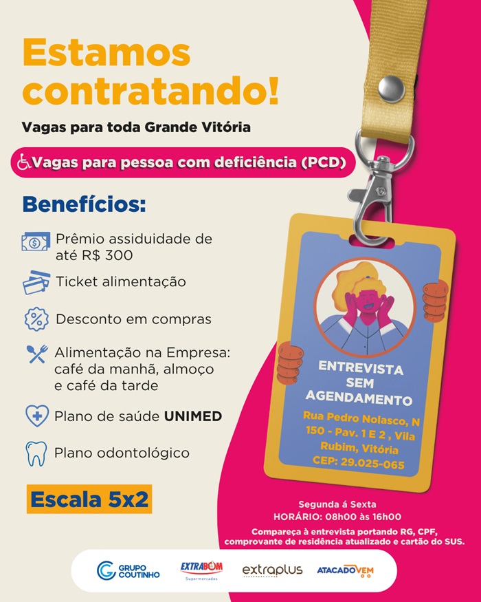 Extrabom abre Vagas para pessoa com deficiência (PCD)