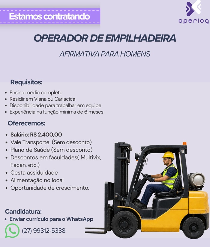 OPERADOR DE EMPILHADEIRA