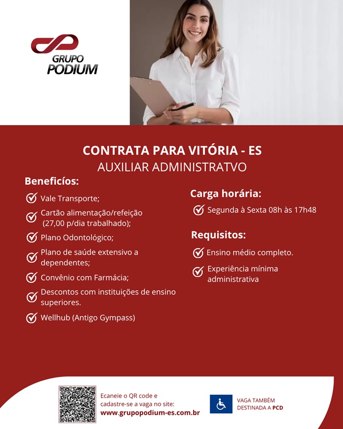 GRUPO PODIUM CONTRATA AUXILIAR ADMINISTRATIVO