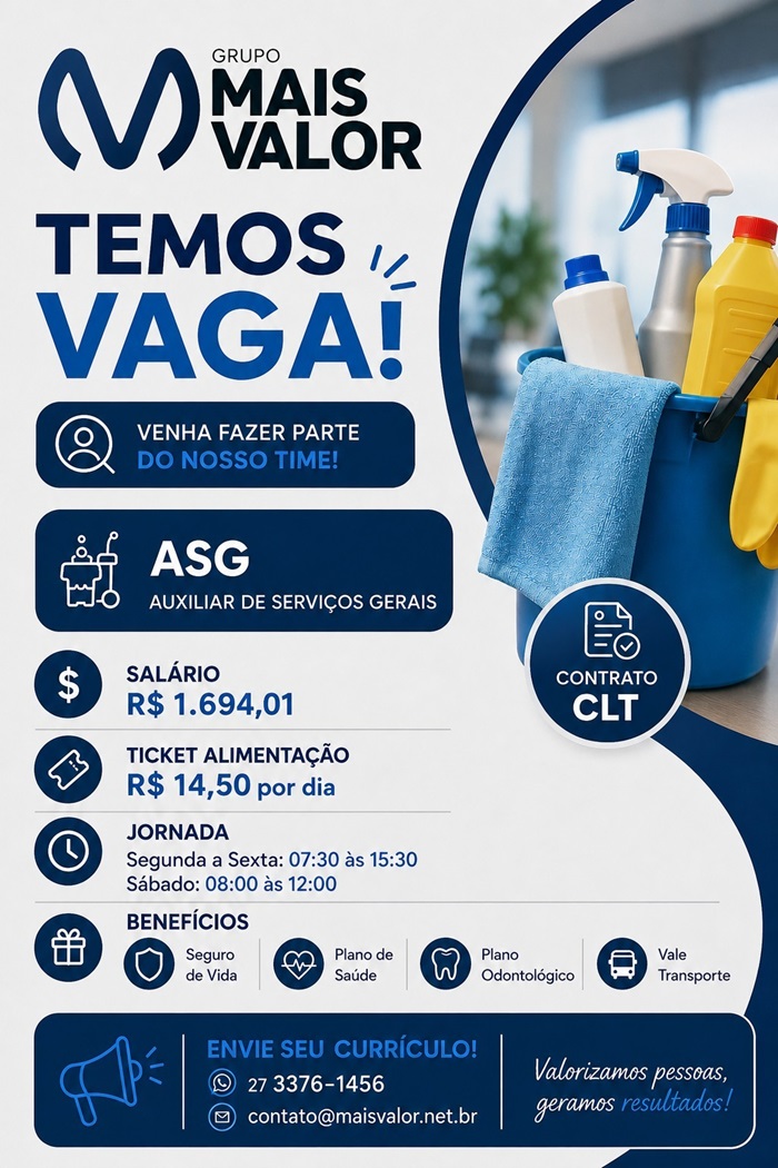 AUXILIAR DE SERVIÇOS GERAIS