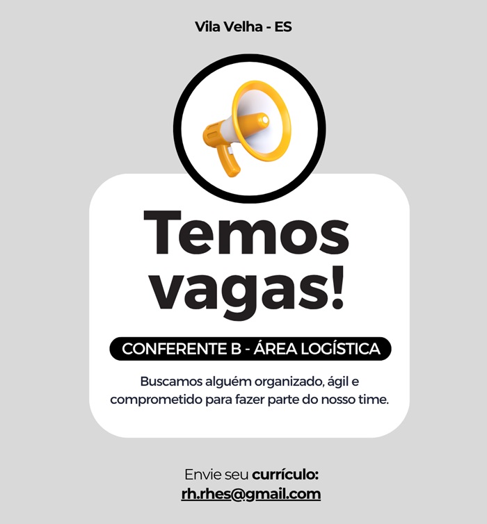 VAGA PARA CONFERENTE
