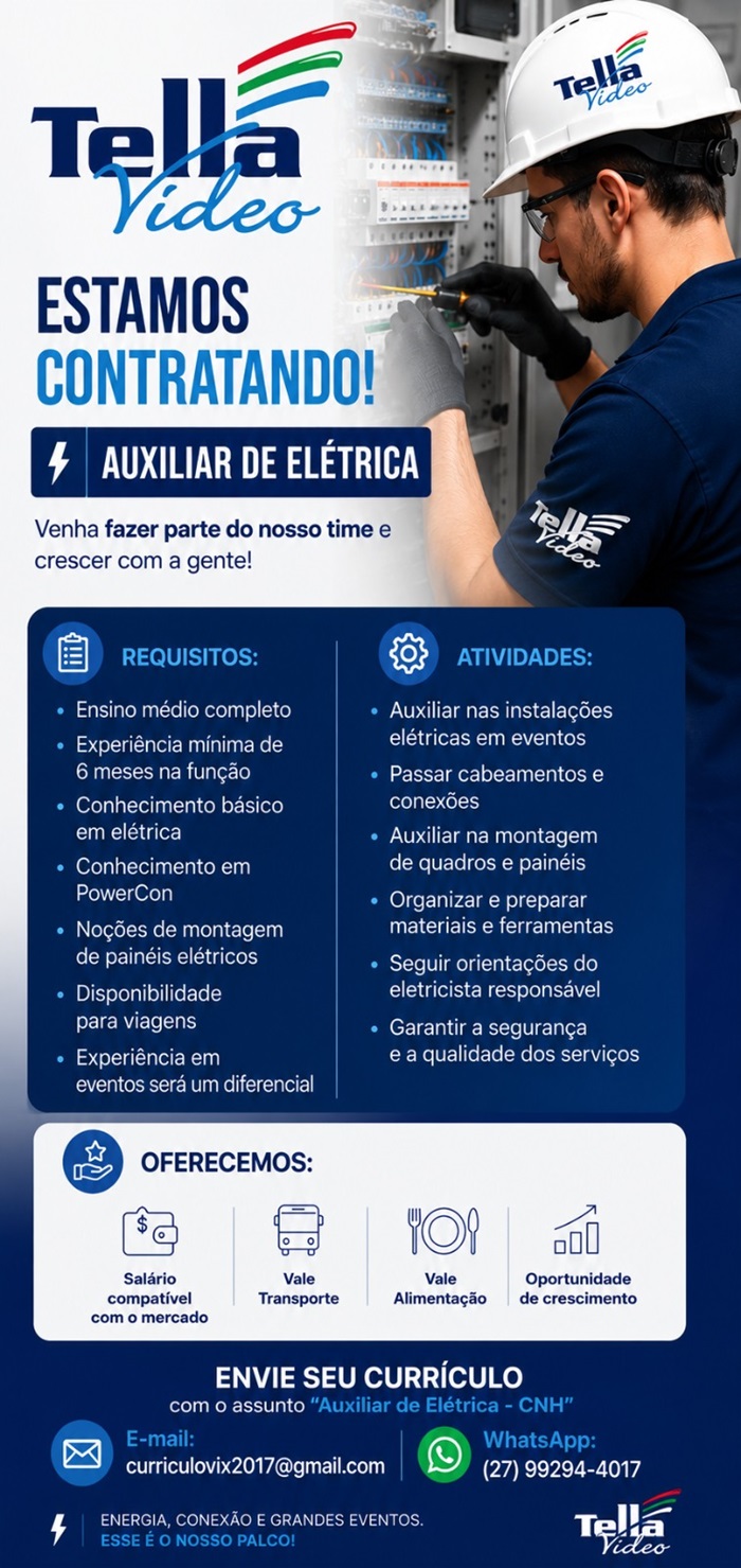 AUXILIAR DE ELÉTRICA