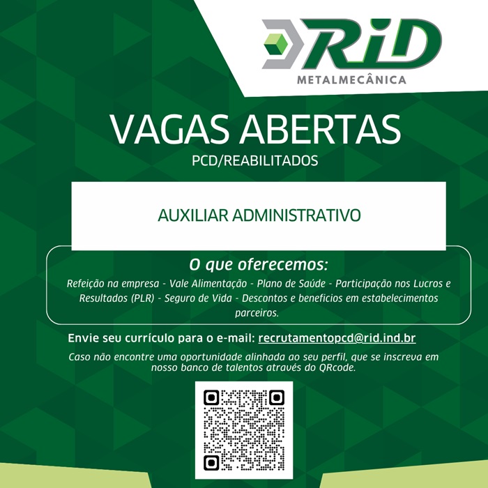 AUXILIAR ADMINISTRATIVO | PCD/REABILITADOS