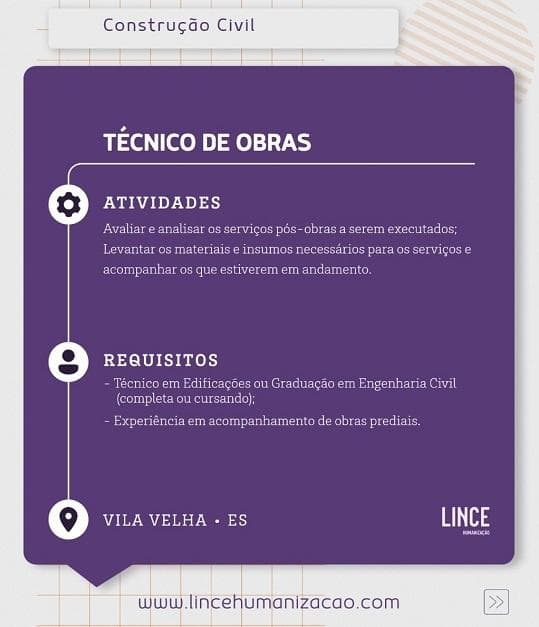 Técnico de Obras