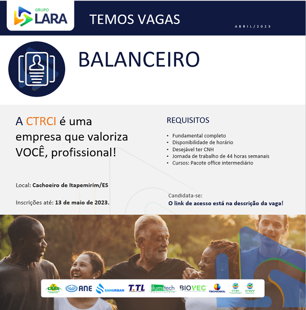 Vaga para Balanceiro