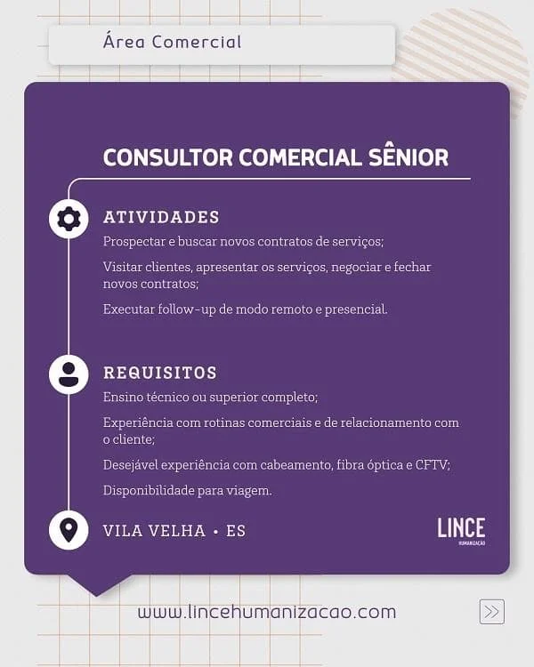 Consultor Comercial Sênior