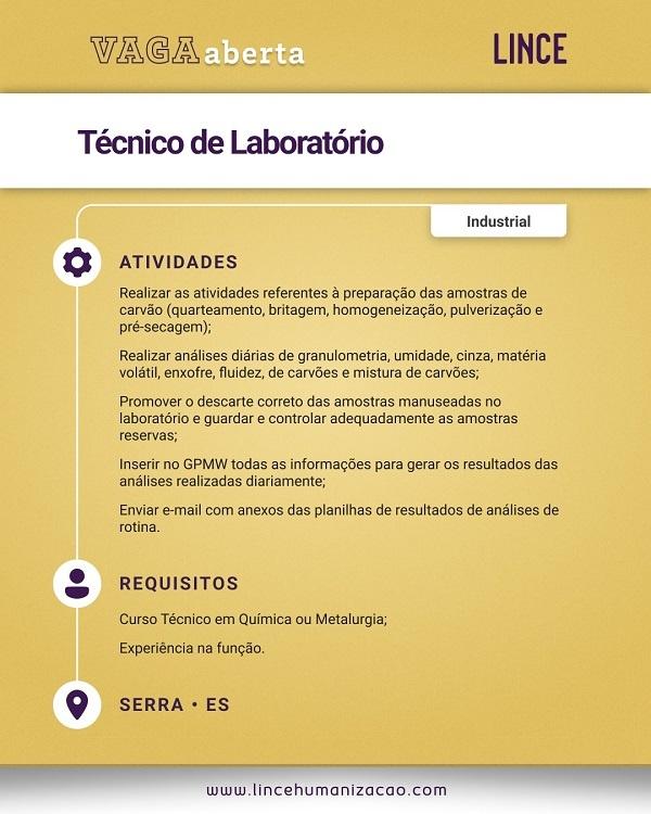 Técnico de Laboratório (Industrial)