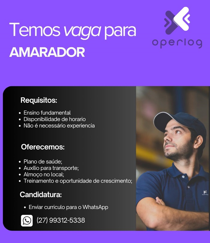 Operlog contrata Amarrador